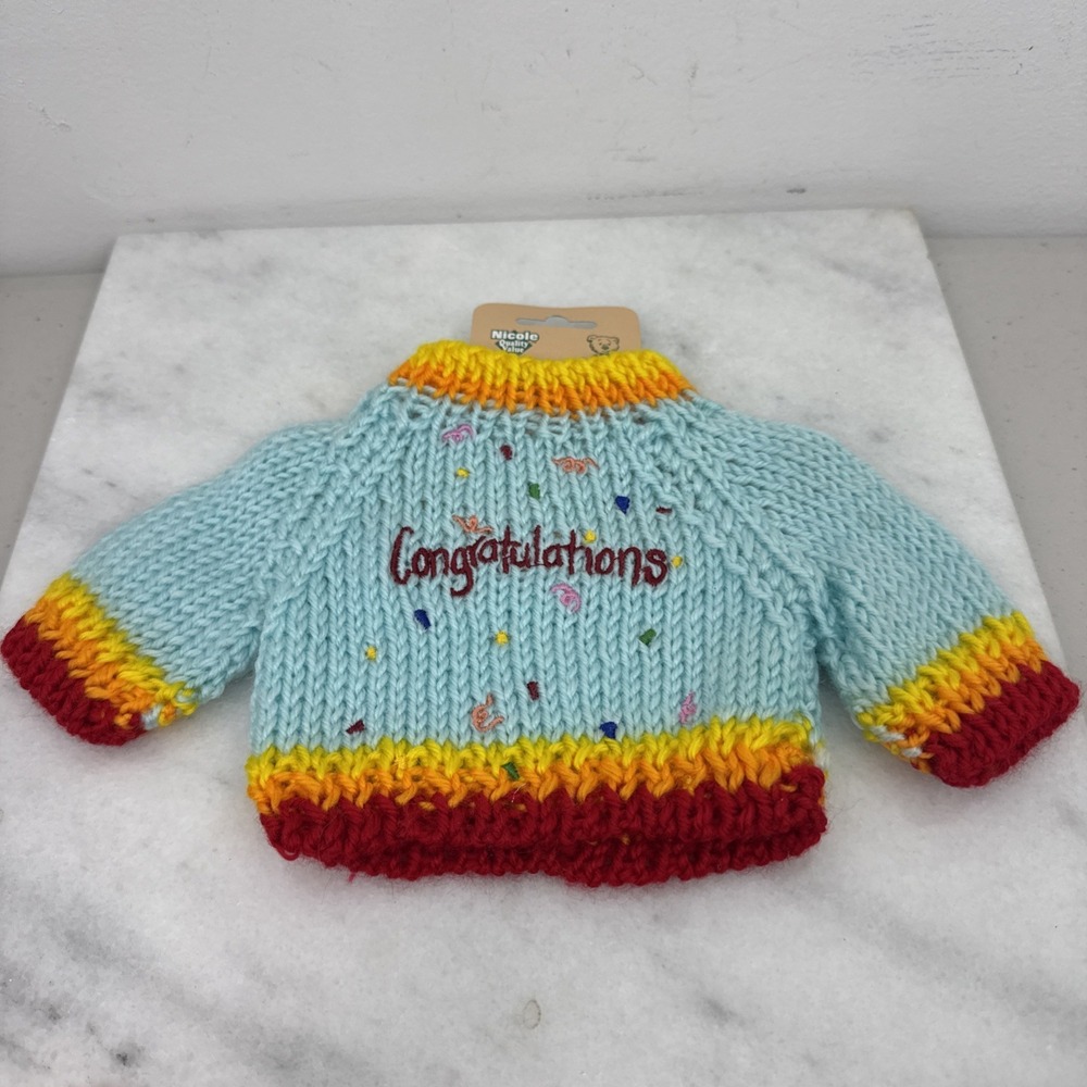 Nicole Quality value Bear Sweater knited (Congratulations )